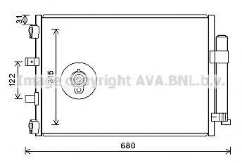 AVA QUALITY COOLING FD5487D Конденсатор, кондиціонер