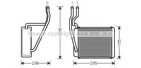 AVA QUALITY COOLING FD6329 Теплообмінник, опалення салону