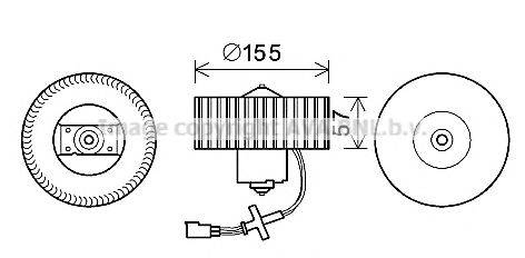 AVA QUALITY COOLING FD8568 Електродвигун, вентиляція салону