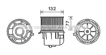 AVA QUALITY COOLING FD8572 Електродвигун, вентиляція салону