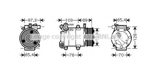 AVA QUALITY COOLING FDK391 Компресор, кондиціонер