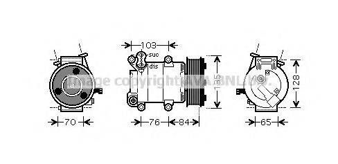 AVA QUALITY COOLING FDK418 Компресор, кондиціонер