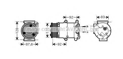 AVA QUALITY COOLING FDK430 Компресор, кондиціонер