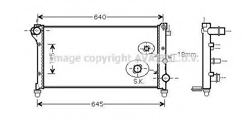 AVA QUALITY COOLING FT2379 Радіатор, охолодження двигуна