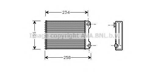 AVA QUALITY COOLING FT6242 Теплообмінник, опалення салону