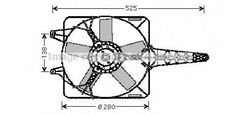 AVA QUALITY COOLING FT7501 Вентилятор, охолодження двигуна