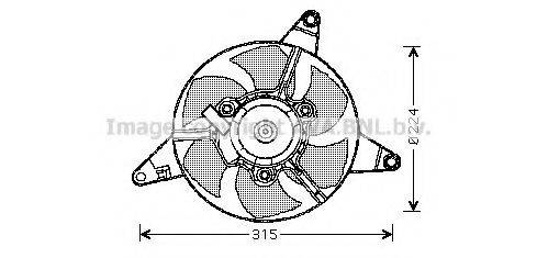 AVA QUALITY COOLING FT7550 Вентилятор, охолодження двигуна