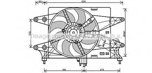 AVA QUALITY COOLING FT7559 Вентилятор, охолодження двигуна