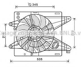 AVA QUALITY COOLING FT7575 Вентилятор, охолодження двигуна