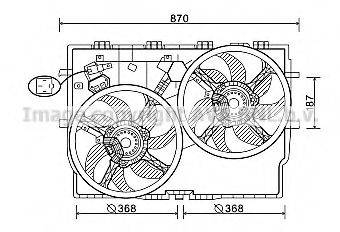 AVA QUALITY COOLING FT7587 Вентилятор, охолодження двигуна