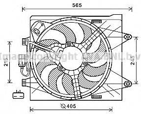 AVA QUALITY COOLING FT7605 Вентилятор, охолодження двигуна