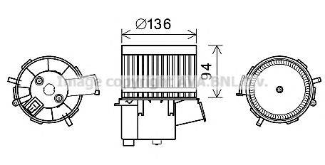 AVA QUALITY COOLING FT8434 Електродвигун, вентиляція салону