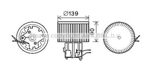 AVA QUALITY COOLING FT8441 Електродвигун, вентиляція салону