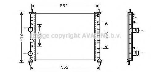 AVA QUALITY COOLING FTA2201 Радіатор, охолодження двигуна