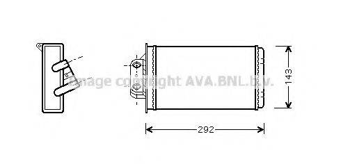 AVA QUALITY COOLING FTA6273 Теплообмінник, опалення салону