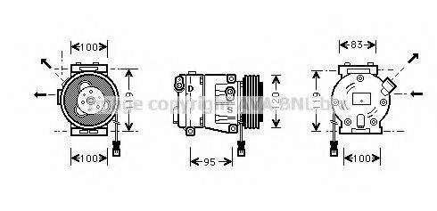 AVA QUALITY COOLING FTK050 Компресор, кондиціонер