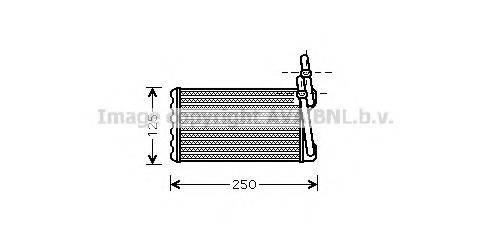 AVA QUALITY COOLING HD6203 Теплообмінник, опалення салону