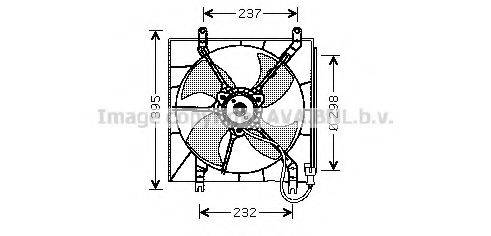 AVA QUALITY COOLING HD7512 Вентилятор, охолодження двигуна