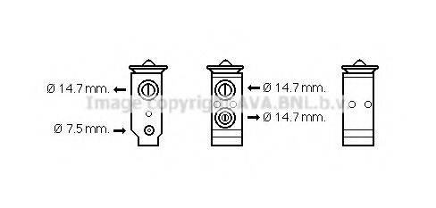 AVA QUALITY COOLING HY1325 Розширювальний клапан, кондиціонер