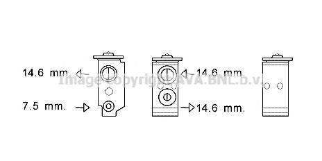 AVA QUALITY COOLING HY1364 Розширювальний клапан, кондиціонер