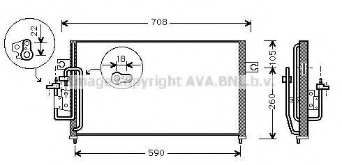 AVA QUALITY COOLING HY5059 Конденсатор, кондиціонер