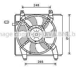 AVA QUALITY COOLING HY7512 Вентилятор, охолодження двигуна