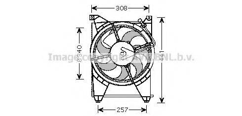 AVA QUALITY COOLING HY7514 Вентилятор, охолодження двигуна