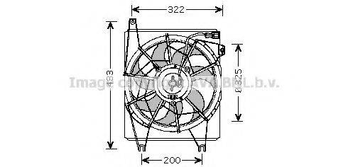 AVA QUALITY COOLING HY7517 Вентилятор, охолодження двигуна