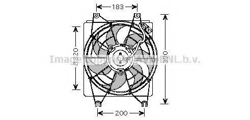 AVA QUALITY COOLING HY7522 Вентилятор, охолодження двигуна