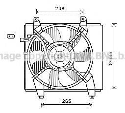 AVA QUALITY COOLING HY7547 Вентилятор, охолодження двигуна