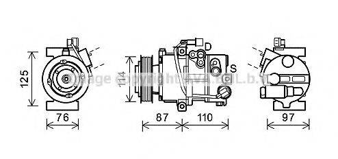 AVA QUALITY COOLING HYK301 Компресор, кондиціонер