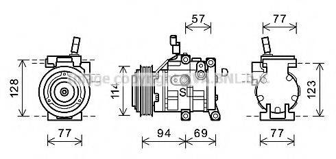 AVA QUALITY COOLING HYK320 Компресор, кондиціонер