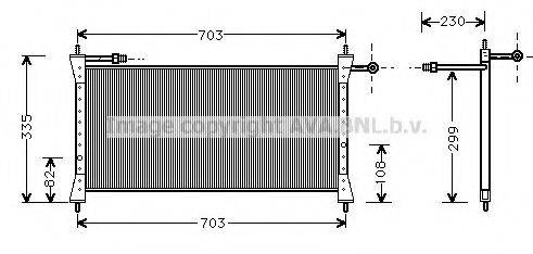 AVA QUALITY COOLING JR5014 Конденсатор, кондиціонер