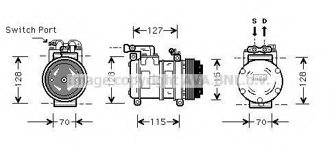 AVA QUALITY COOLING JRK031 Компресор, кондиціонер