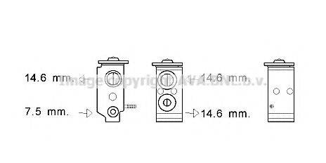 AVA QUALITY COOLING KA1268 Розширювальний клапан, кондиціонер