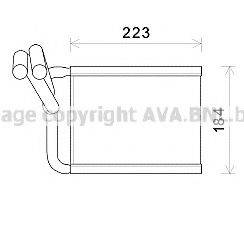 AVA QUALITY COOLING KA6167 Теплообмінник, опалення салону