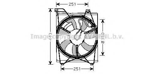 AVA QUALITY COOLING KA7516 Вентилятор, охолодження двигуна