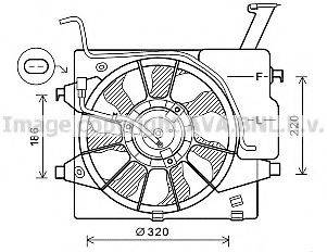 AVA QUALITY COOLING KA7535 Вентилятор, охолодження двигуна