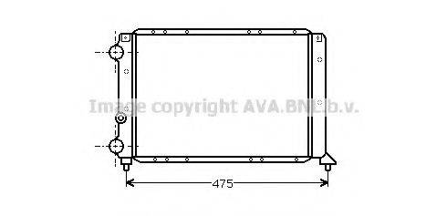 AVA QUALITY COOLING LC2028 Радіатор, охолодження двигуна