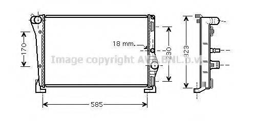 AVA QUALITY COOLING LCA2088 Радіатор, охолодження двигуна