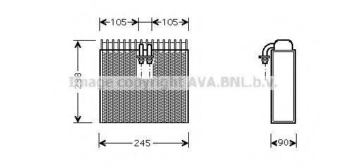 AVA QUALITY COOLING LCV007 Випарник, кондиціонер