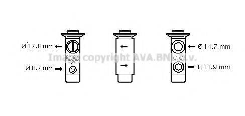 AVA QUALITY COOLING ME1256 Розширювальний клапан, кондиціонер