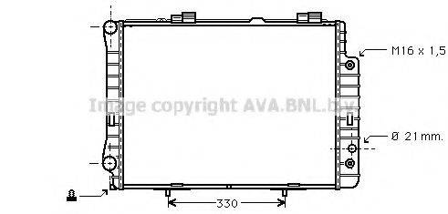 AVA QUALITY COOLING MS2190 Радіатор, охолодження двигуна