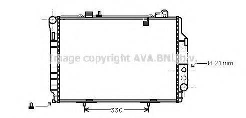 AVA QUALITY COOLING MS2203 Радіатор, охолодження двигуна