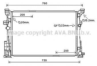 AVA QUALITY COOLING MS2653 Радіатор, охолодження двигуна