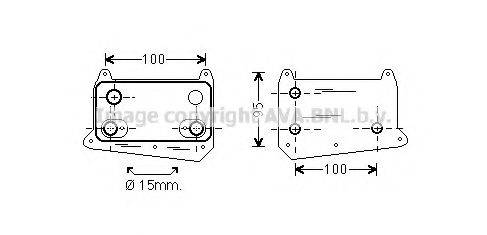 AVA QUALITY COOLING MS3552 масляний радіатор, моторне масло