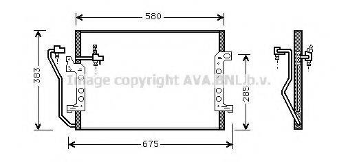 AVA QUALITY COOLING MS5289 Конденсатор, кондиціонер