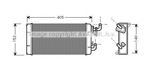 AVA QUALITY COOLING MS6258 Теплообмінник, опалення салону