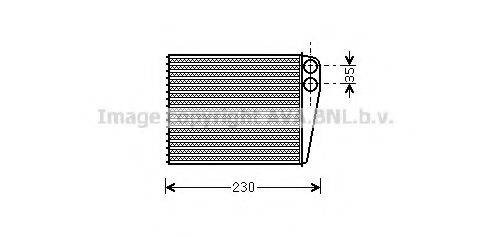 AVA QUALITY COOLING MS6465 Теплообмінник, опалення салону