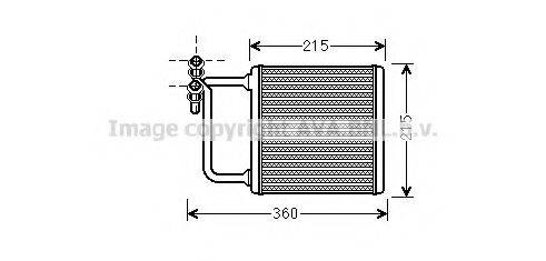 AVA QUALITY COOLING MS6470 Теплообмінник, опалення салону